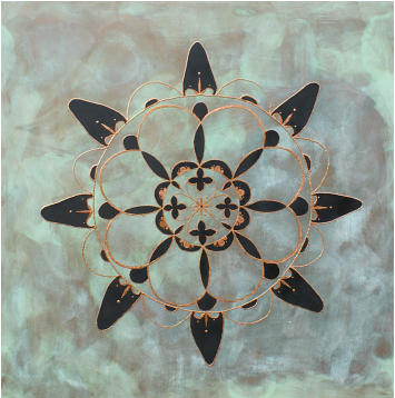 Patinaeffekt Mandala